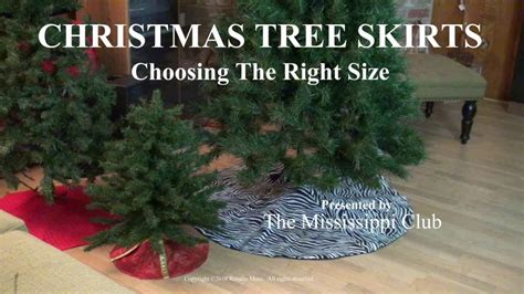 average size of a tree skirt